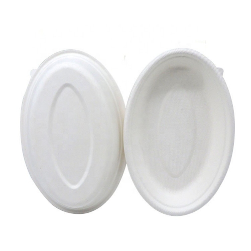 24oz Compostable christmas biodegradable dessert disposable bowl bagasse pulp salad bowl