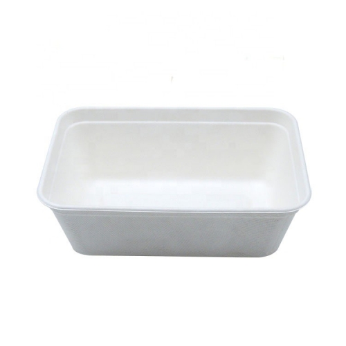 700ml High Quality Disposable Compostable Bowl Sugarcane Tray