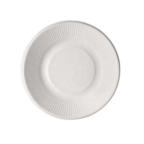 8 Inch Sugarcane Plates Disposable Dinnerware For Wedding