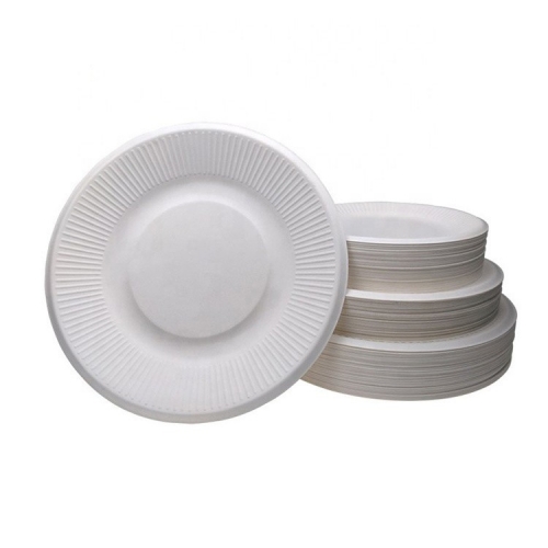 100% Biodegradable Bagasse 8 Inch Elegant Plate Sugarcane for Wedding