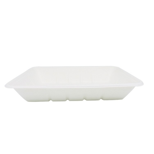 High quality disposable compostable sugarcane meat tray for food