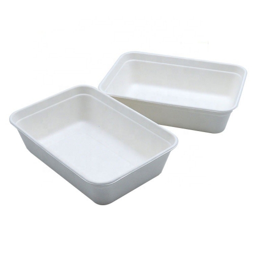 Biodegradable Sugarcane Tray Bagasse Tableware For Food