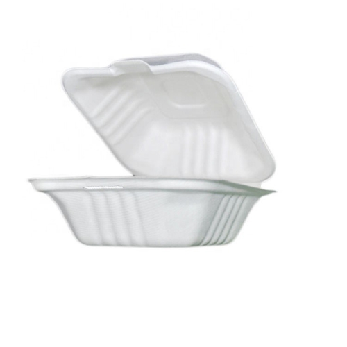 Wholesale price hamburger box biodegradable bagasse food packaging lunch box