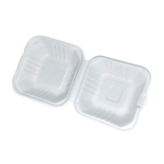 Wholesale price hamburger box biodegradable bagasse food packaging lunch box