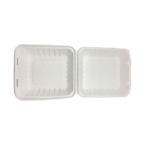 Disposable Bagasse Box Biodegradable Food Container Bagasse