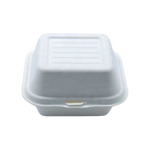 100% degradable bagasse clamshell lunch box office food container