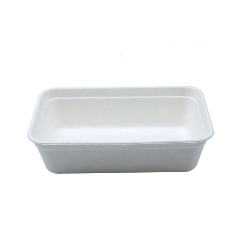 100% Compostable disposable leak proof food containers disposable rectangular food storage container