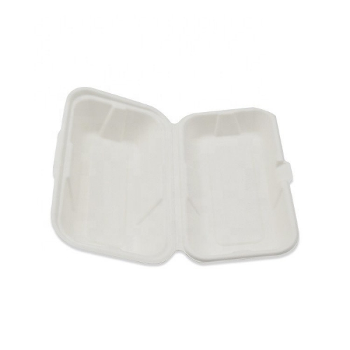 Biodegradable takeaway eco friendly sugarcane bento lunch box