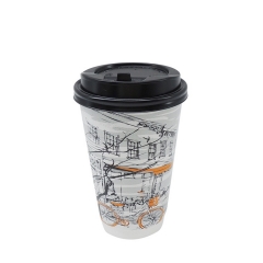 16 oz Custom Paper Cups Double Wall for Hot Drinks