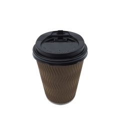 6oz disposable ripple wall heat restaurant paper cup