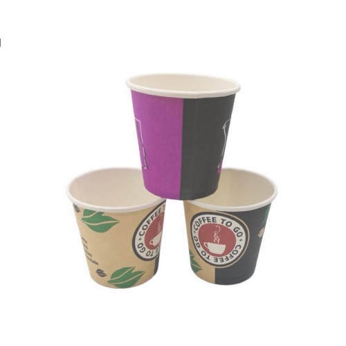 Hot Sales Single Wall Custom Printed Paper Coffee Cup