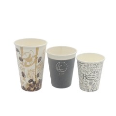 Single PE coated one time use wholesale foam paper cup for coffee shop