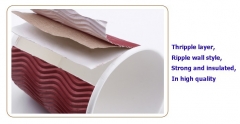 anhui disposable ripple wall christmas paper coffee cup raw material price