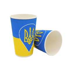 4 oz Biodegradable Tiny Custom Ripple Paper Cups Recyclable