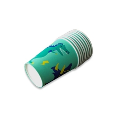 Disposable pla coated single wall paper cup