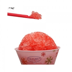 Custom Printed Disposable Snow Cone Paper Cup 6 oz For Cold Drinking