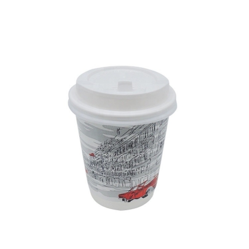 Custom Design Coffee Cups Disposable Double Wall Paper Cups for Hot Drinks