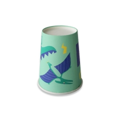 Disposable pla coated single wall paper cup