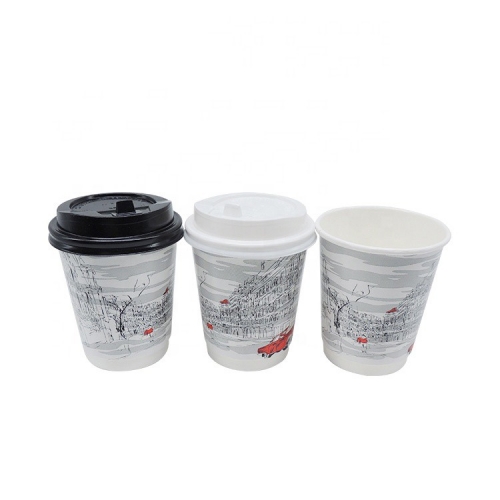 New Double Paper Coffee Cup Designs With Lids