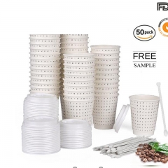 Shrink Wrapped White Coffee Paper Cup Design