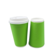 8oz Double Wall Ripple Paper Coffee Cup