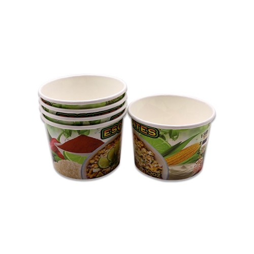 Disposable Paper Bowl cup Customized Takeaway Ice Cream Food Package Container