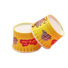 6OZ Custom Printed Ice Cream Paper Cup With Lid