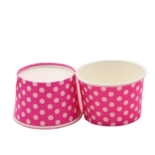 6OZ Custom Printed Ice Cream Paper Cup With Lid