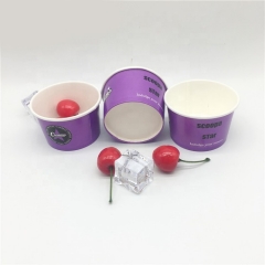 PLA coating Compostable Ice Cream Paper Cup for USA