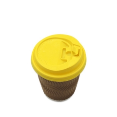 Custom Disposable Coffee Cups Plastic Lid