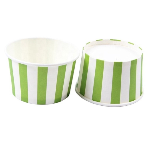 PLA Coating Compostable Ice Cream Cup with Lids available