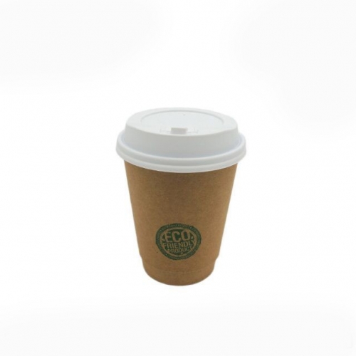 Disposable Hot Drink White Paper Cup Lid PP Lid