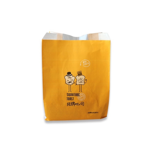 Factory Manufacturer Bakery Food Printed Bread loaf Packaging Paper Bag With Window