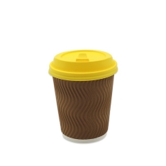 Custom Disposable Coffee Cups Plastic Lid