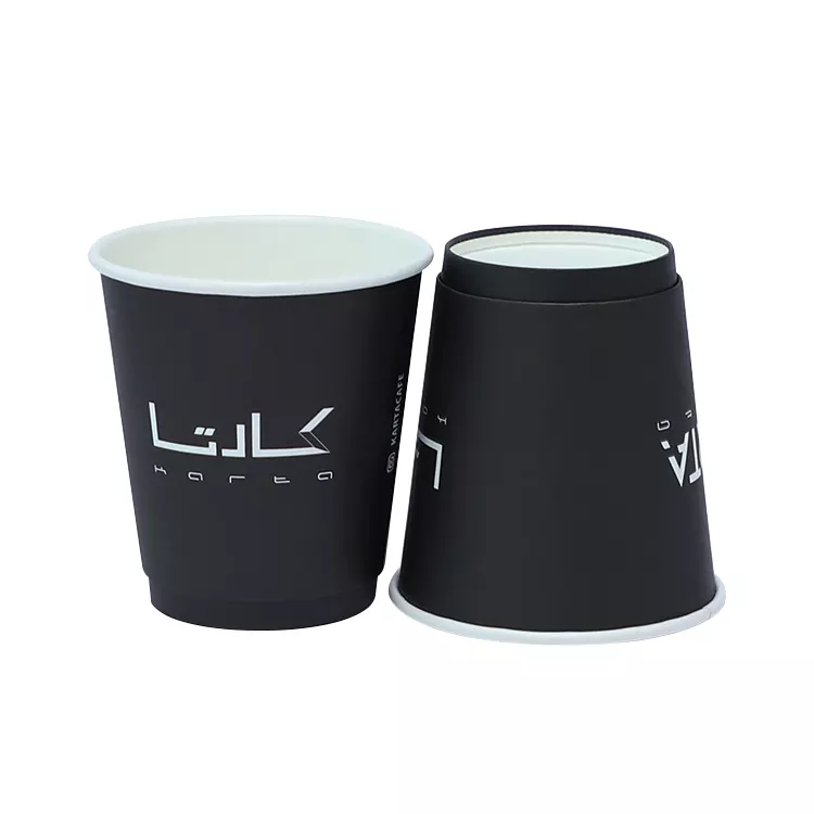 New arrival biodegradable takeaway 8 oz double wall disposable coffee paper cup