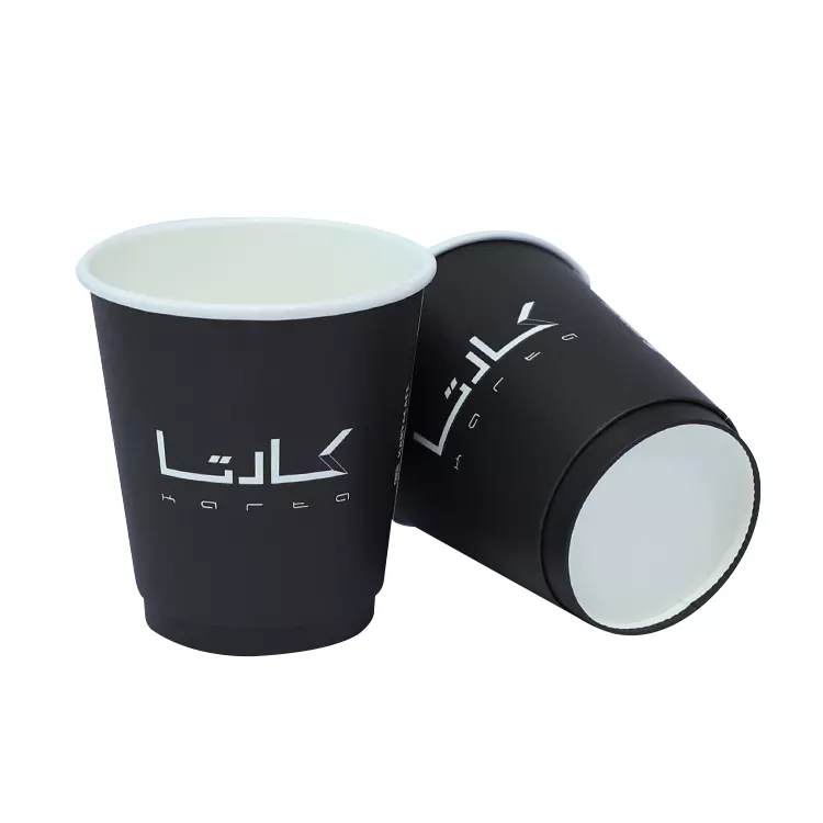 New arrival biodegradable takeaway 8 oz double wall disposable coffee paper cup