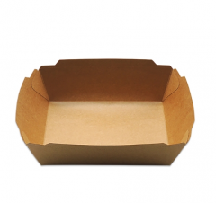 900ml Kraft Paper Box Clamshell Food Packaging Box Wholesale