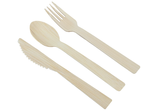Disposable Bamboo Knife Fork Spoon for Ice Cream
