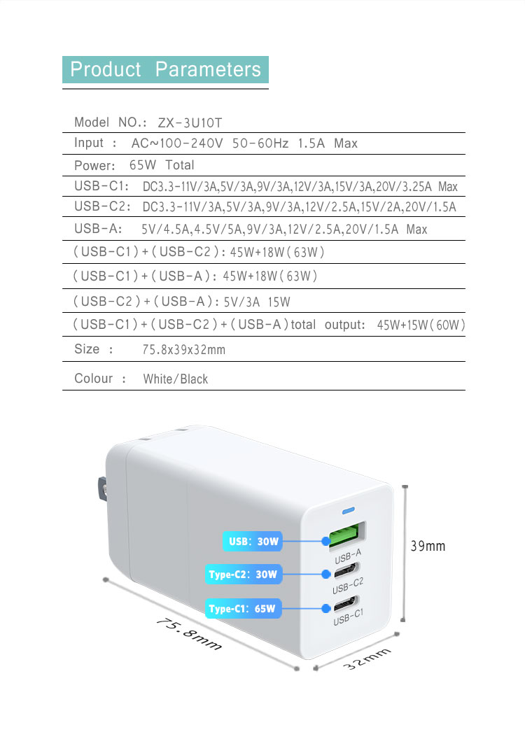 Pd Charger 65w fast charging