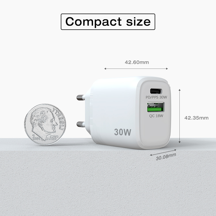 usbc 30w charger compact size