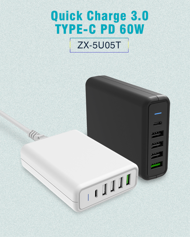 Multiple Mobile Chargers pd 60w