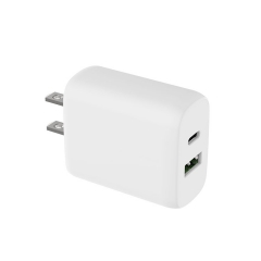 25w pps fast usb wall charger dual ports usbc 25w with qc3.0w 18w