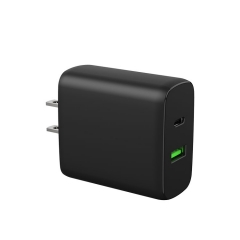 43W dual ports pps usb c 25w qc3.0 18w fast travel wall charger