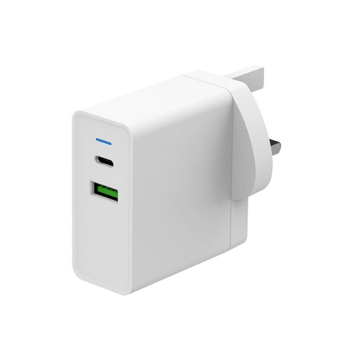 ZONSAN 48W 2-Port USB C + USB-A Fast Travel Wall Charger EU US KR UK Black White