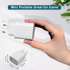 ZONSAN Hot Selling One Port PD 18W Mobile Phone Quick Wall Charger With EU Plug