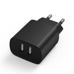 ZONSAN USB Travel Charger, Dual Port 12W Wall Charger With US Plug, Power Port Mini