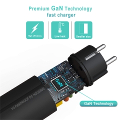 ZONSAN New Design GaN 65W USB C Charger 3 Port Fast PD GaN Wall Charger With UK Plug