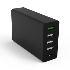 ZONSAN CE KC Certified 60W 5 Slot Type C USB Multi Charger Station EU US KR UK BR AU