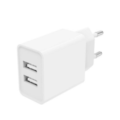 ZONSAN Dual Usb Wall Charger 12W 5V/2.4A 2 ports EU US KR UK plug In Black