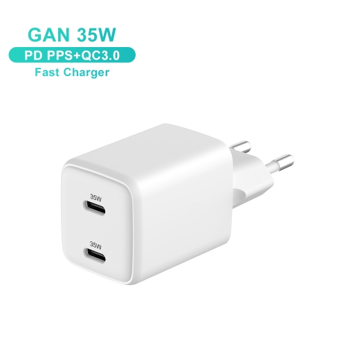 GaN Dual USB-C 35W Charger for iPhone | ZX-2U65T